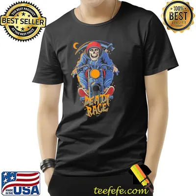 The grim reaper riding bike to halloween classic shirt