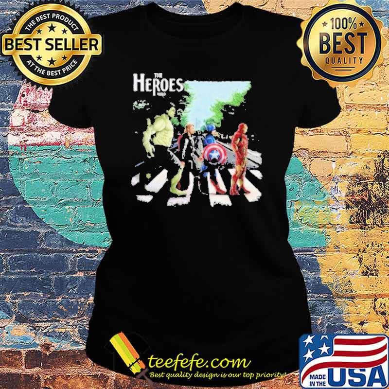 The Heroes Avenger Hulk Caption Iron Man Shirt Ladies tee The Heroes Avenger Hulk Caption Iron Man Shirt Ladies tee