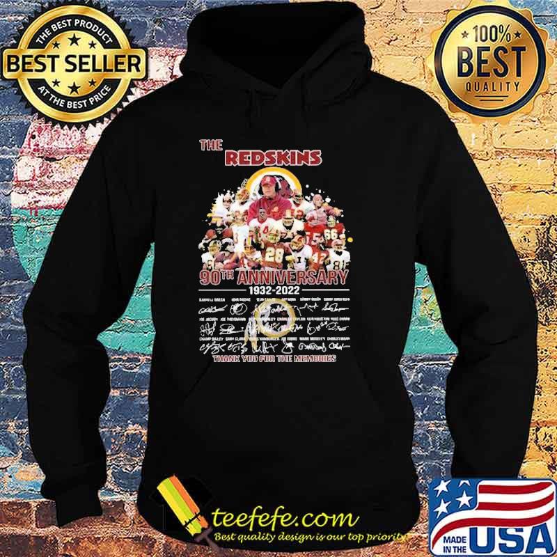 The redskins 90th anniversary thank for memories signatures s Hoodie The redskins 90th anniversary thank for memories signatures s Hoodie
