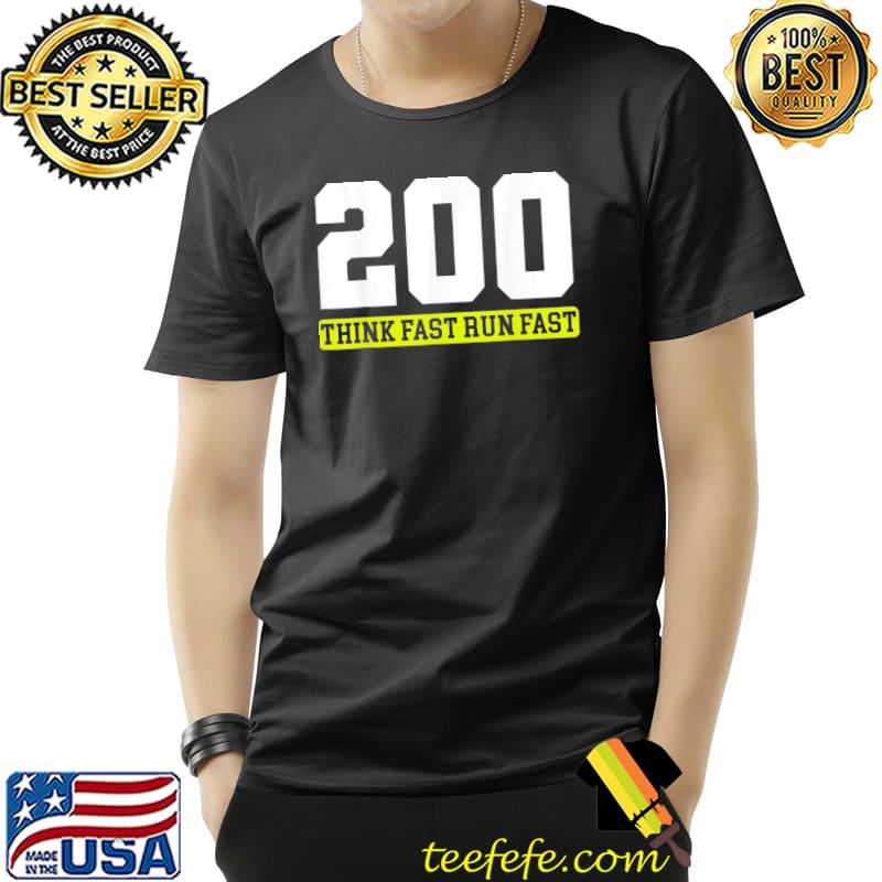 Think fast run fast Chad powers undercover Football try out shirt
