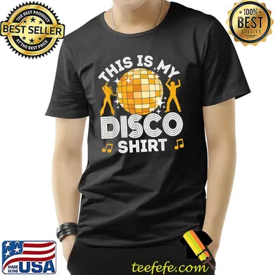This Is My Disco Dancing Music 80s Costume, T-Shirt