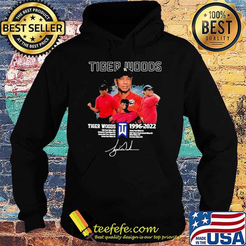 Tiger Woods 1996 2022 Signature Shirt Hoodie Tiger Woods 1996 2022 Signature Shirt Hoodie