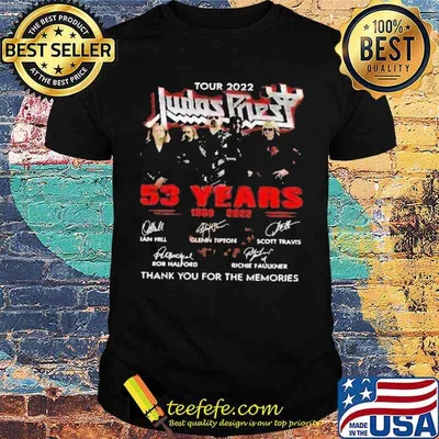 Tour Judas Priest 53 Years Shirt