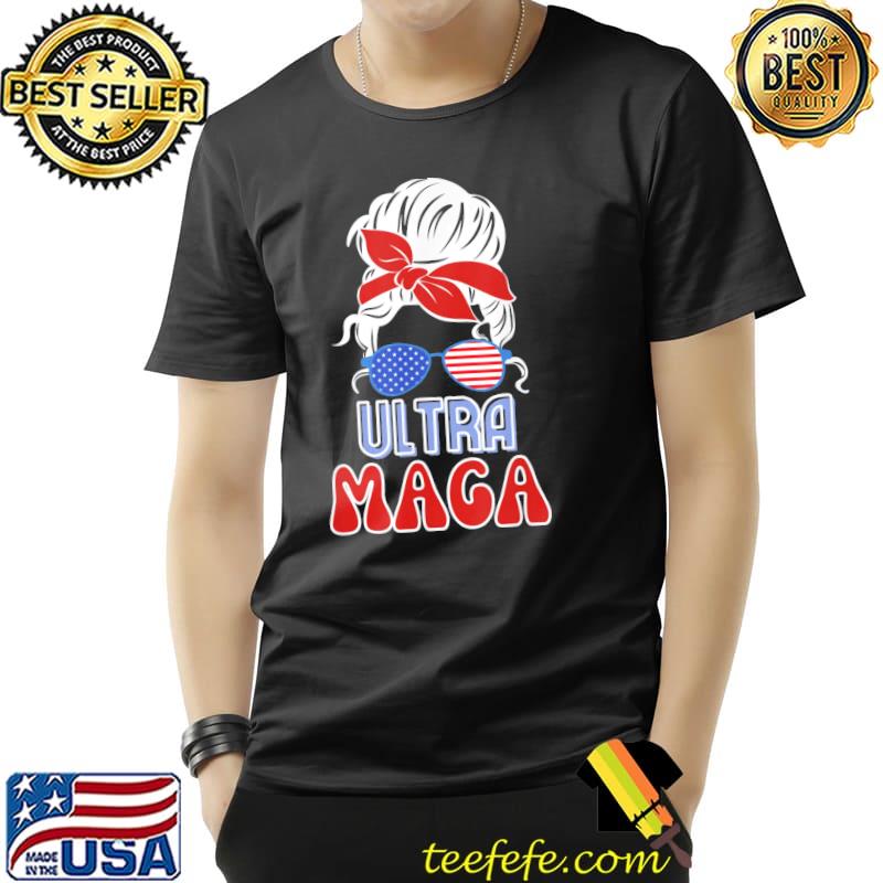 Ultra maga Trump American flag patriotic antI Biden classic shirt