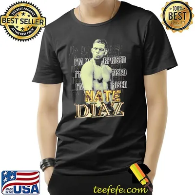 Vintage bootleg nate diaz I'm not surprised shirt