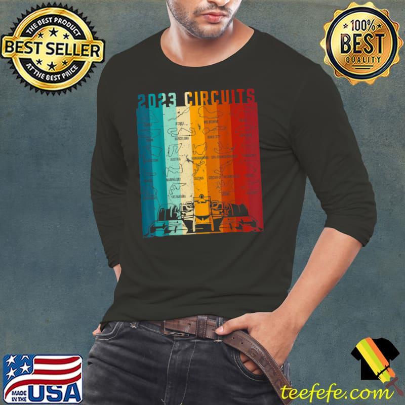 Vintage Formula Racing Silhouette Lover 2023 Circuit Track T-Shirt Long Sleeve Tee Vintage Formula Racing Silhouette Lover 2023 Circuit Track T-Shirt Long Sleeve Tee