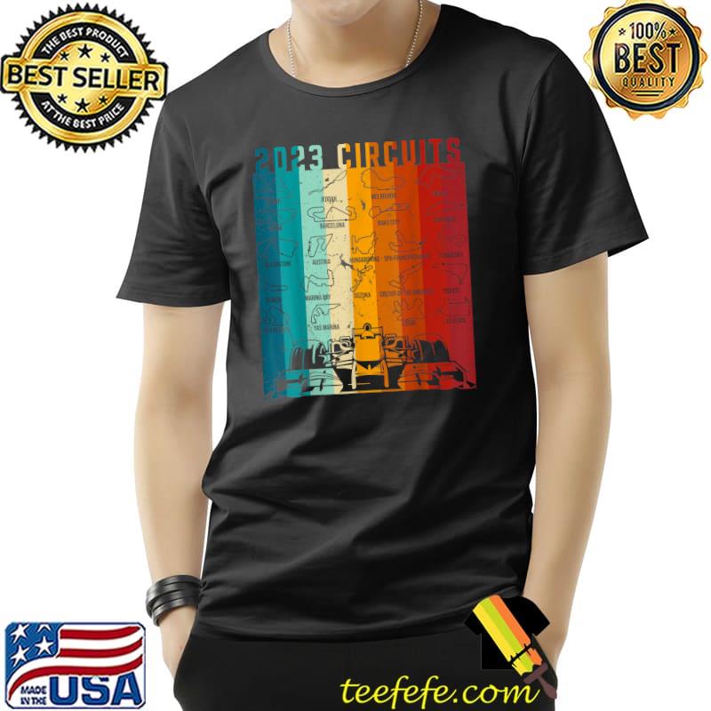 Vintage Formula Racing Silhouette Lover 2023 Circuit Track T-Shirt Vintage Formula Racing Silhouette Lover 2023 Circuit Track T-Shirt