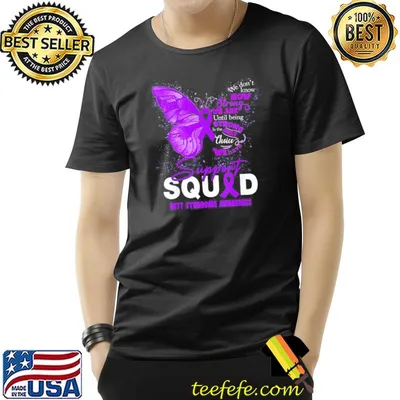 We wear purple butterfly support rett syndrome awareness shirt