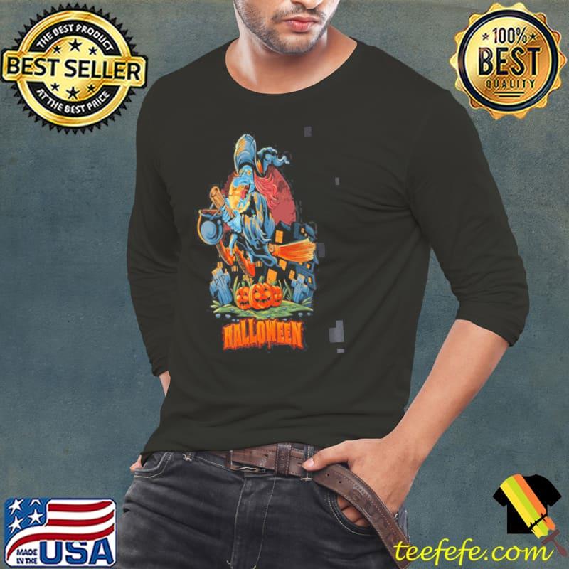 Witch riding brooms halloween trending classic s Long Sleeve Tee Witch riding brooms halloween trending classic s Long Sleeve Tee