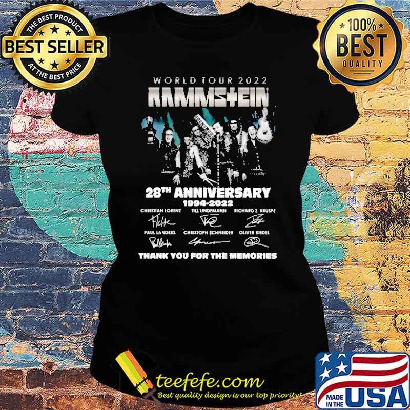World Tour 2022 Rammstein 28th Anniversary 1994 2022 Shirt Ladies tee World Tour 2022 Rammstein 28th Anniversary 1994 2022 Shirt Ladies tee