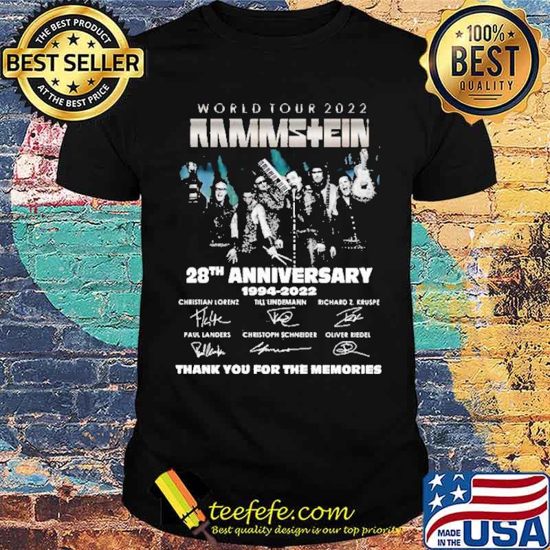 World Tour 2022 Rammstein 28th Anniversary 1994 2022 Shirt World Tour 2022 Rammstein 28th Anniversary 1994 2022 Shirt
