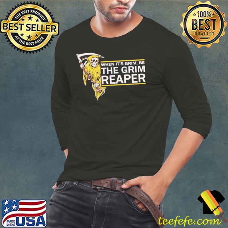 Yellow design the grim reaper halloween classic s Long Sleeve Tee Yellow design the grim reaper halloween classic s Long Sleeve Tee
