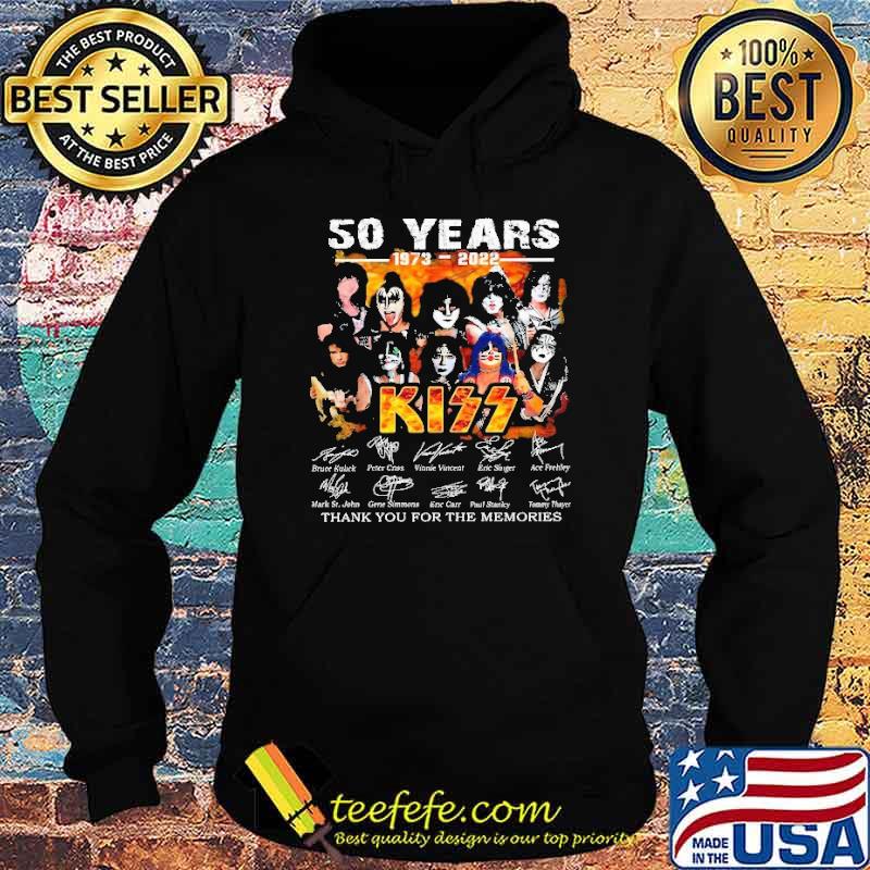 50 Years 1973 2022 Kiss Thank You For The Memories Shirt Hoodie 50 Years 1973 2022 Kiss Thank You For The Memories Shirt Hoodie