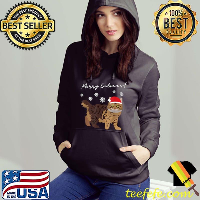 American Bobtail Cat Merry Catmas Christmas Cat Lovers T-Shirt Hoodie American Bobtail Cat Merry Catmas Christmas Cat Lovers T-Shirt Hoodie