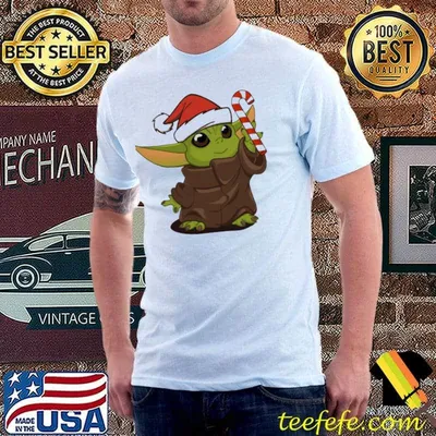 Baby Yoda christmas santa baby Yoda disney christmas shirt