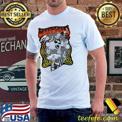 Bird wrapped around skull shirt