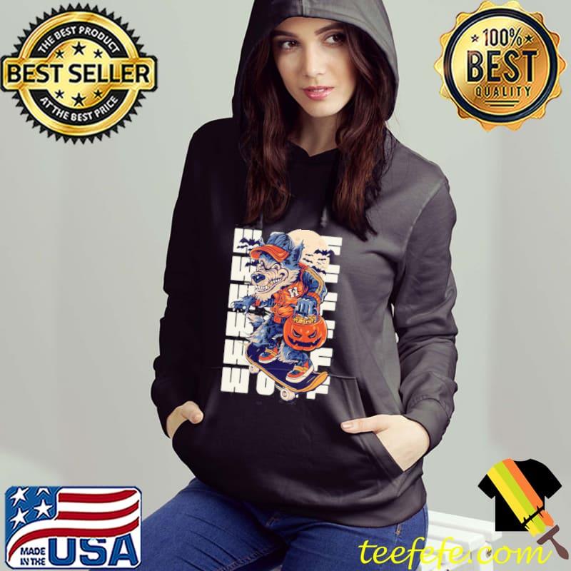 Black beige navy illustrated werewolf s Hoodie Black beige navy illustrated werewolf s Hoodie