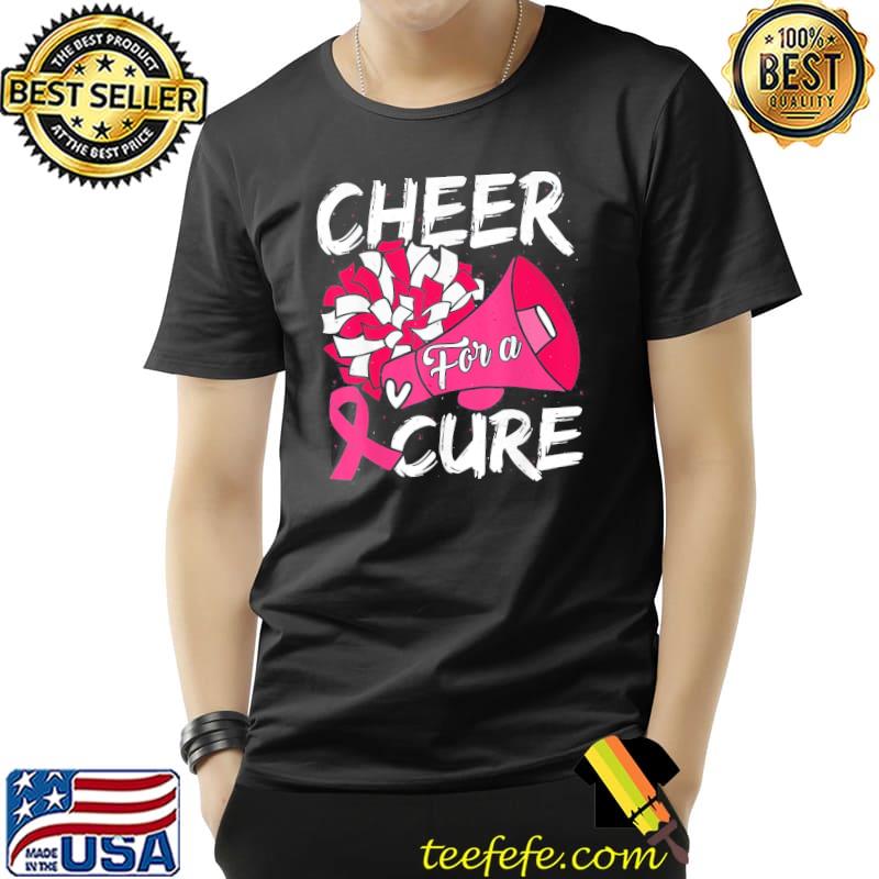 Cheer for cure pink ribbon breast cancer awareness shirt