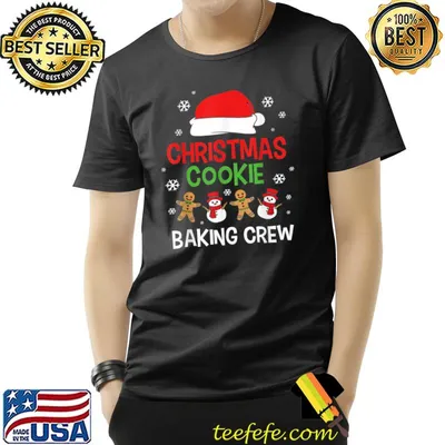 Christmas Cookie Baking Crew Santa Hat Cookie Xmas T-Shirt