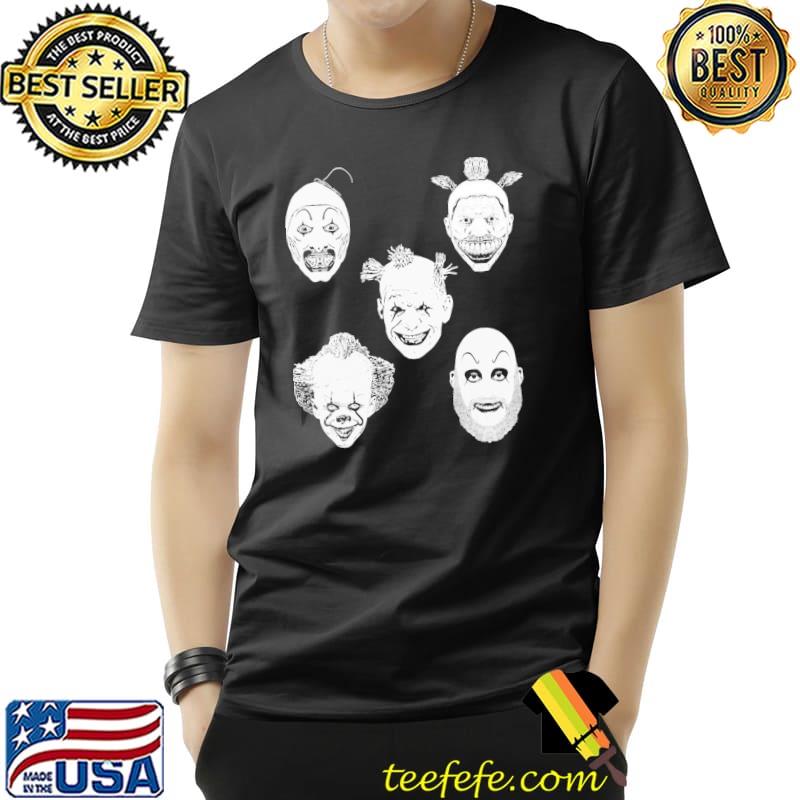Clowning around horror characters shirt Clowning around horror characters shirt