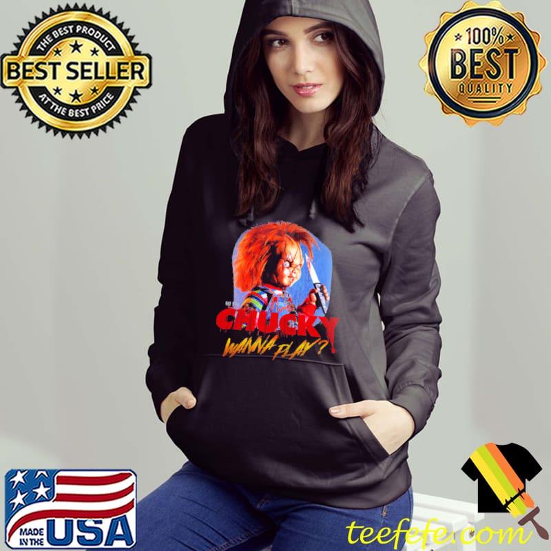 Creepy portrait child's play chucky wanna play s Hoodie Creepy portrait child's play chucky wanna play s Hoodie