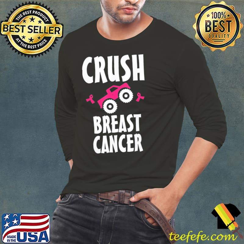 Crush breast cancer awareness pink ribbon s Long Sleeve Tee Crush breast cancer awareness pink ribbon s Long Sleeve Tee
