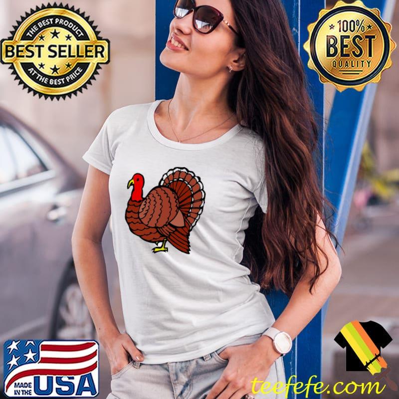 Cute fat brown Turkey thanksgiving s Ladies Tee Cute fat brown Turkey thanksgiving s Ladies Tee