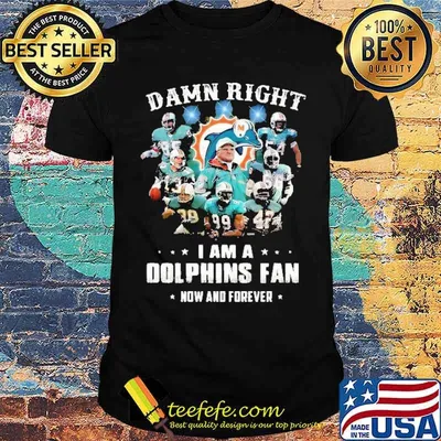 Damn Right I Am A Dolphins Fan Now And Forever Shirt