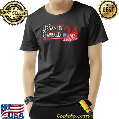 Desantis gabbard 2024 president election vintage republican ticket shirt