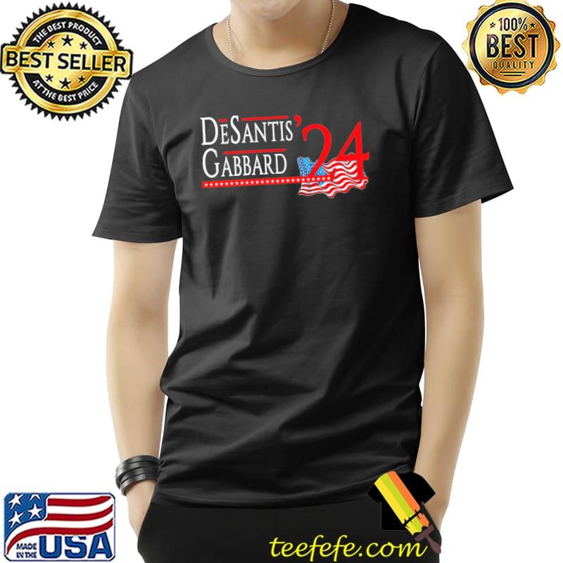 Desantis gabbard 2024 president election vintage republican ticket shirt
