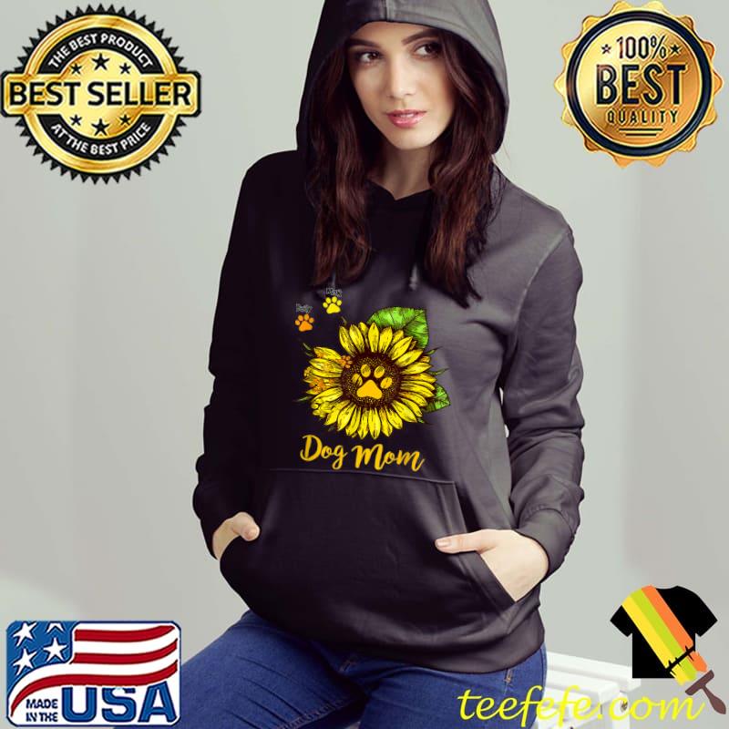 Dog Mom Sunflower Outline T-Shirt Hoodie Dog Mom Sunflower Outline T-Shirt Hoodie