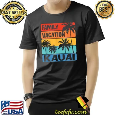 Family Vacation Kauai Palms Tree Vintage T-Shirt