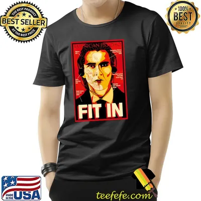 Fit in American psycho movie shirt