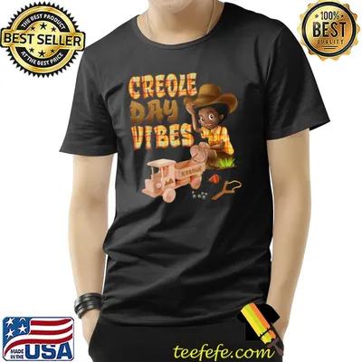 Fun Saint Lucia Creole Day Vibes DayJounen Kweyol Black Boy T-Shirt