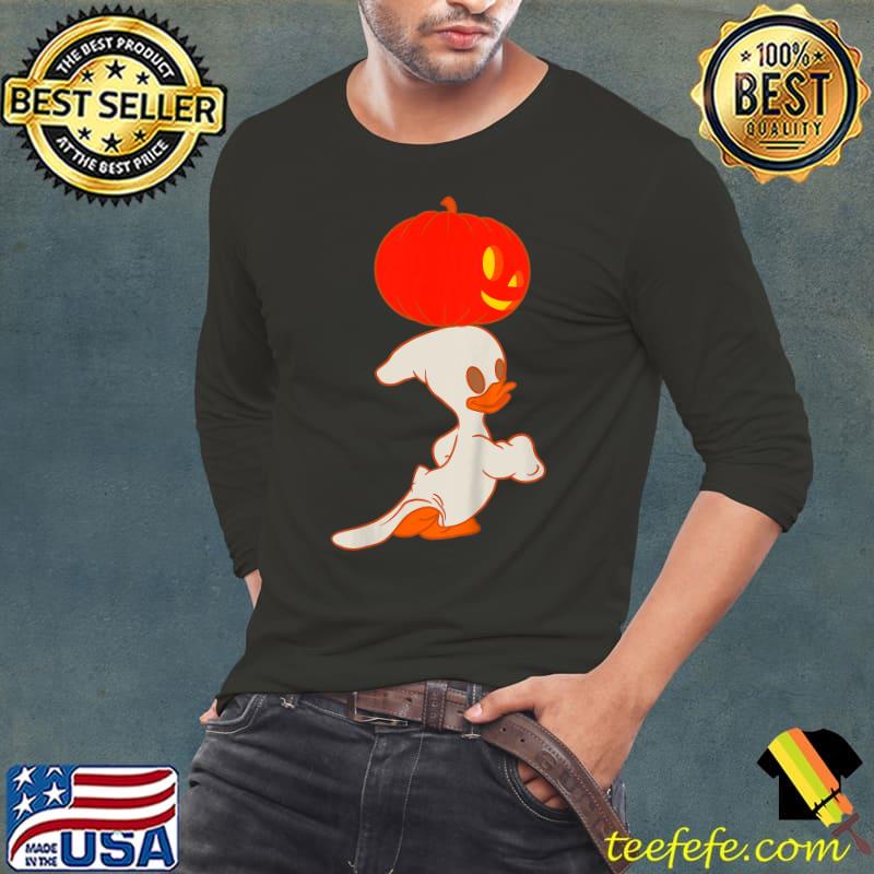 Ghost duck pumpkin trick or treat halloween T-Shirt Long Sleeve Tee Ghost duck pumpkin trick or treat halloween T-Shirt Long Sleeve Tee