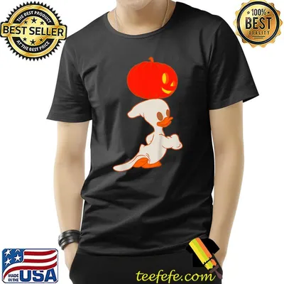 Ghost duck pumpkin trick or treat halloween T-Shirt