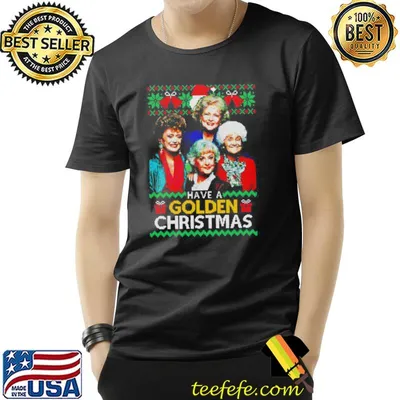 Golden girls quad funny knit pattern christmas ugly shirt