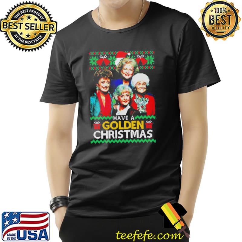 Golden girls quad funny knit pattern christmas ugly shirt