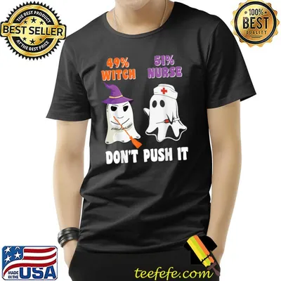 Halloween 51 Nurse 49 Witch Speelbind Nurse T-Shirt