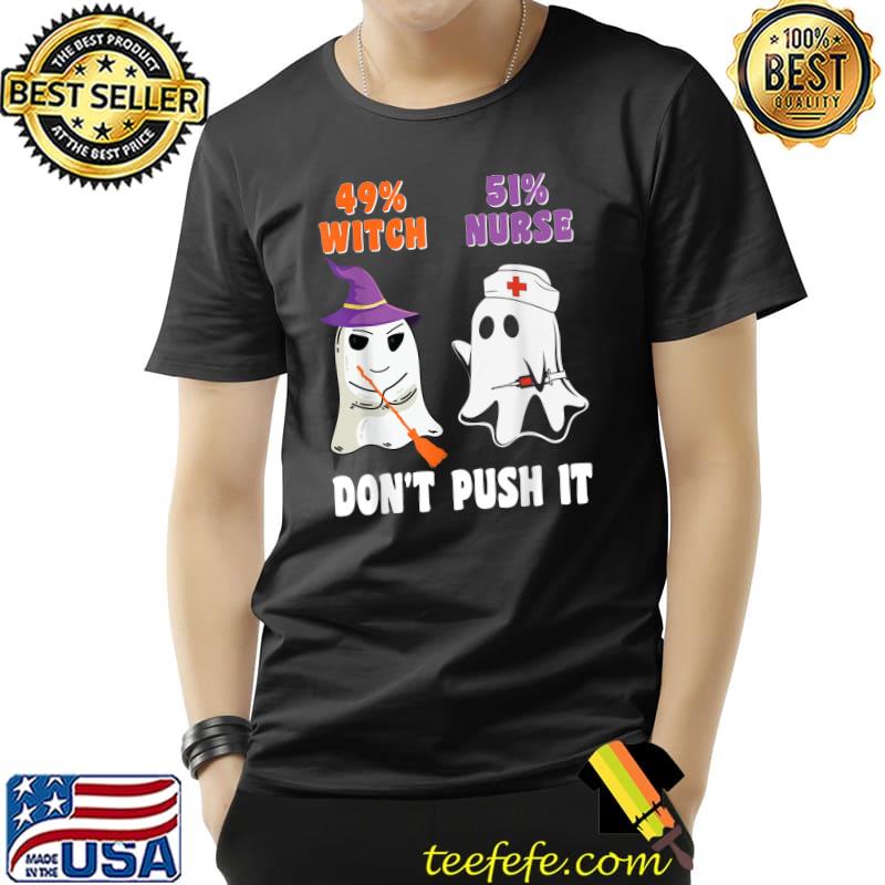 Halloween 51 Nurse 49 Witch Speelbind Nurse T-Shirt