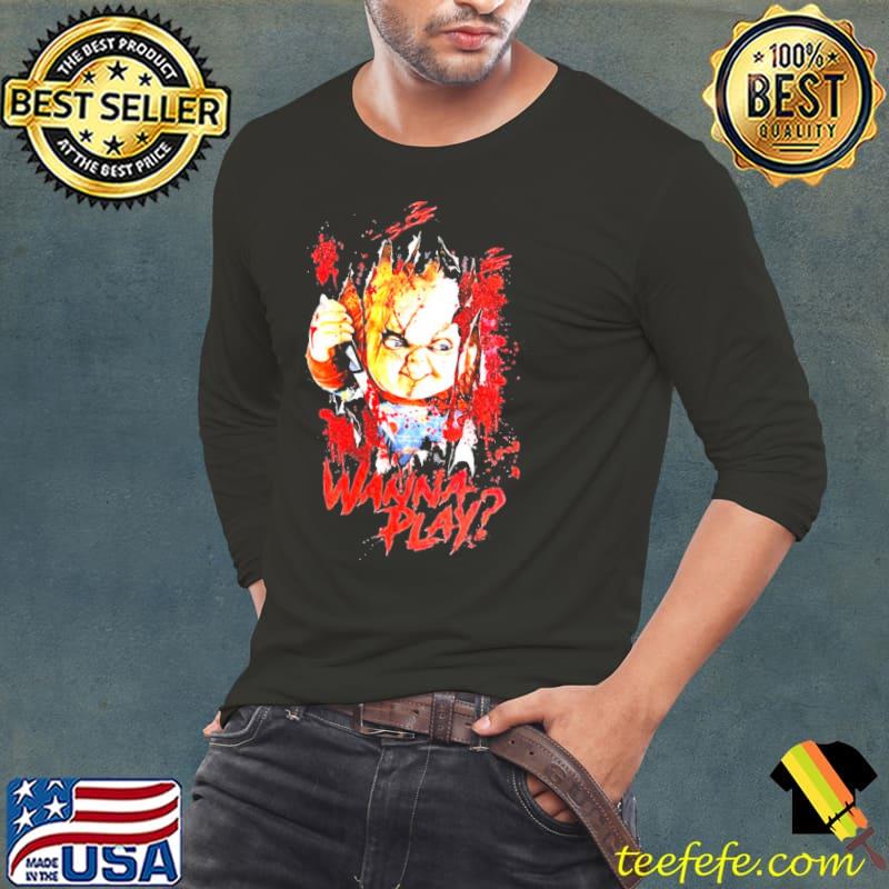 Halloween horror nights 2022 chucky wanna play s Long Sleeve Tee Halloween horror nights 2022 chucky wanna play s Long Sleeve Tee
