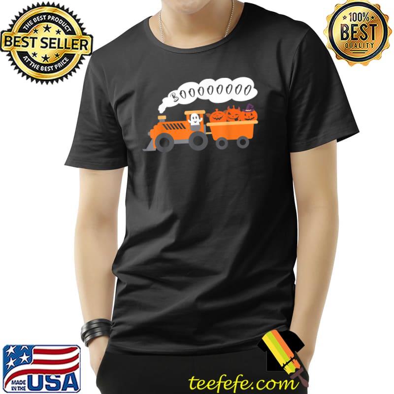 Halloween Train Boo Ghost Pumpkin T-Shirt