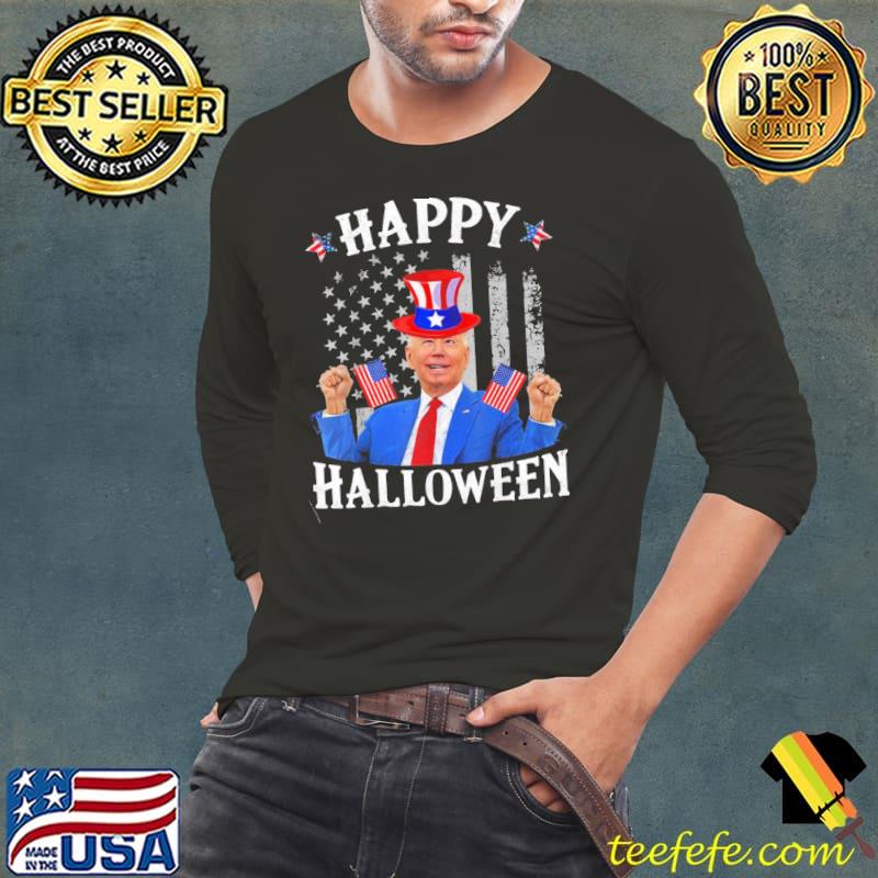 Happy halloween confused 4th of july 2022 halloween retro art s Long Sleeve Tee Happy halloween confused 4th of july 2022 halloween retro art s Long Sleeve Tee