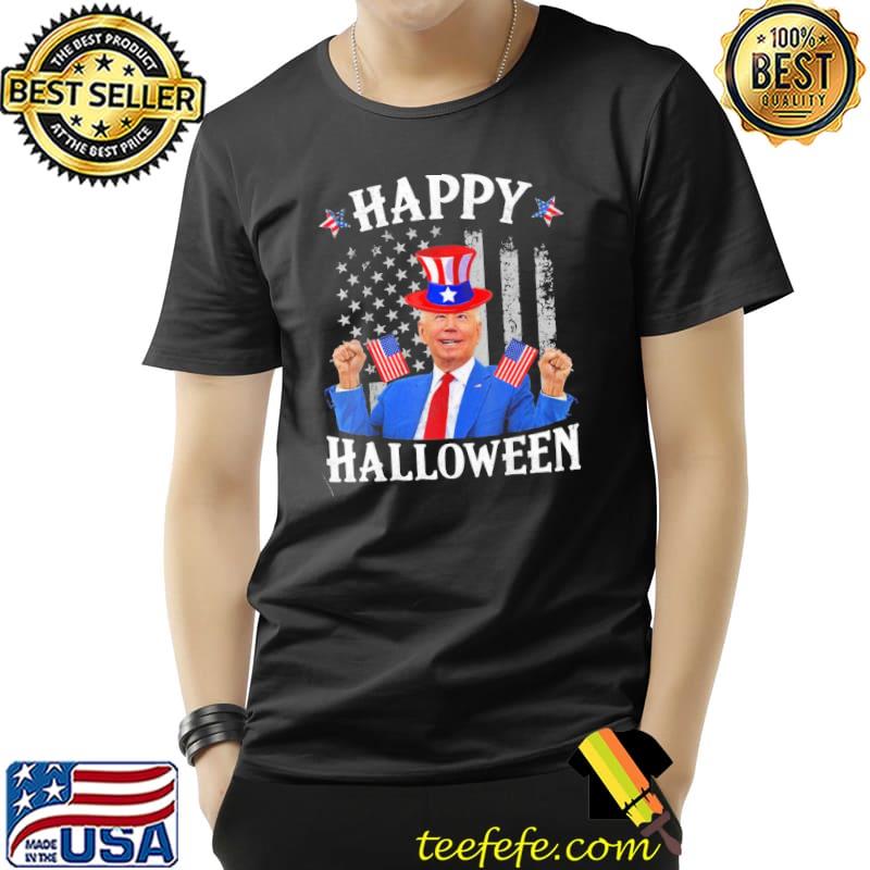 Happy halloween confused 4th of july 2022 halloween retro art shirt