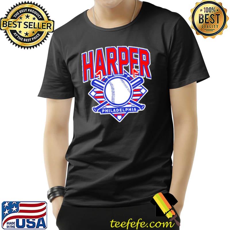 Harper philadelphia baseball li1 retro art shirt
