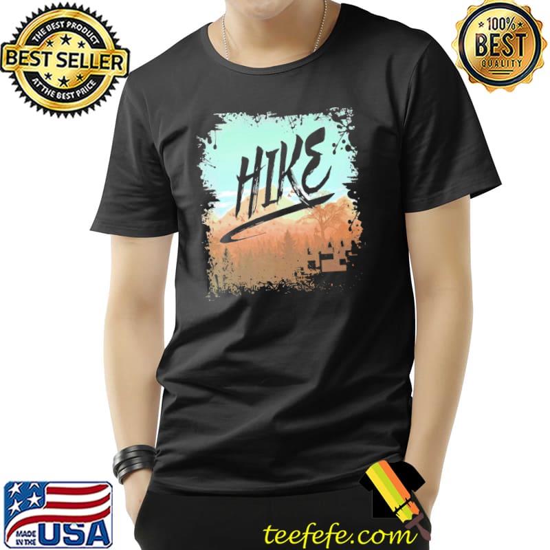 Hike I love hiking retro art shirt Hike I love hiking retro art shirt