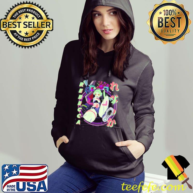 Japanese rebecca cyberpunk character netflix neon art s Hoodie Japanese rebecca cyberpunk character netflix neon art s Hoodie