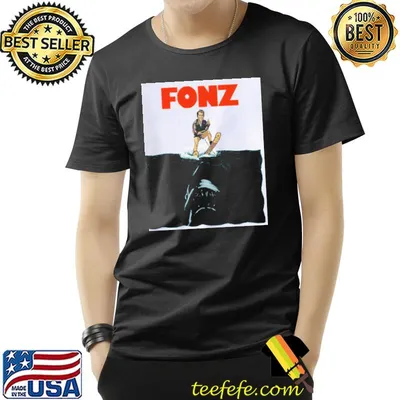 Jaws the fonz happy days shirt