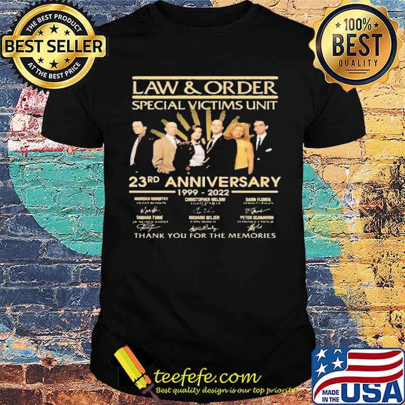 Law and Order Special Victims Unit 23rd Anniversary Thank You For The Memories Shirt