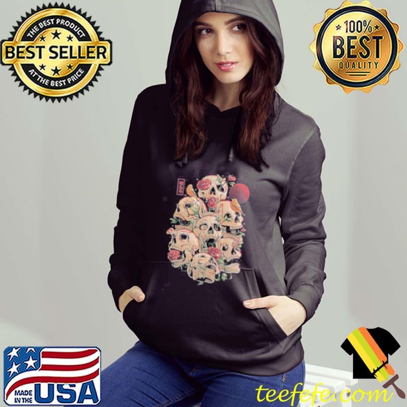 Life grows through death skull horror flowers s Hoodie Life grows through death skull horror flowers s Hoodie